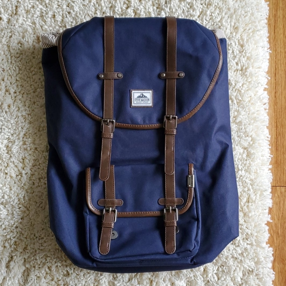 Steve Madden Navy Backpack